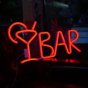 neon bar light sign